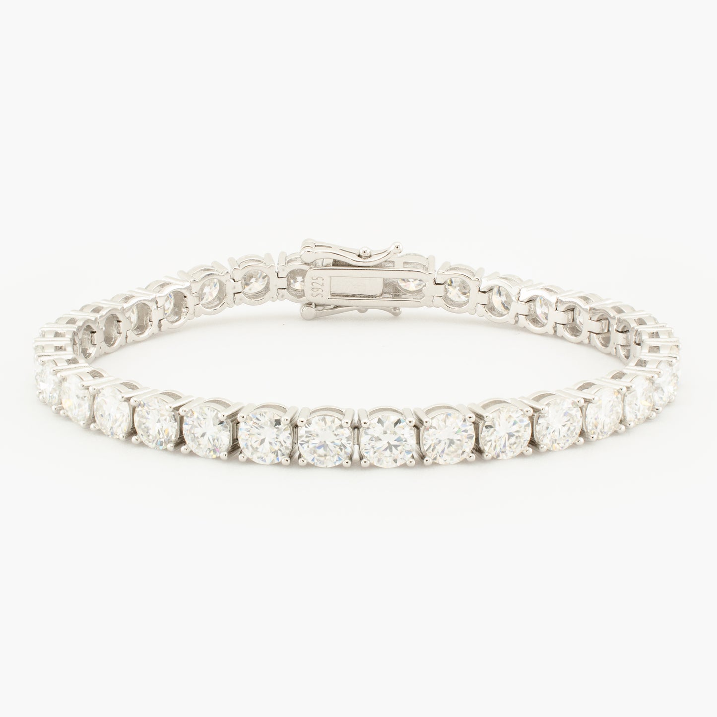 Sterling Silver Moissanite Tennis Bracelet, 5mm