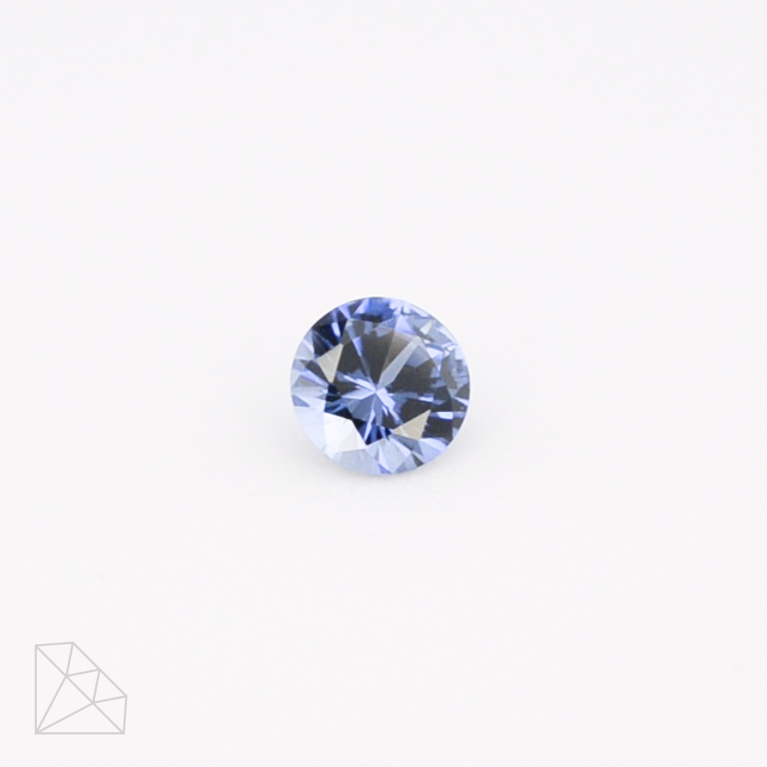 Lab Created Blue Sapphire (Light) - Round