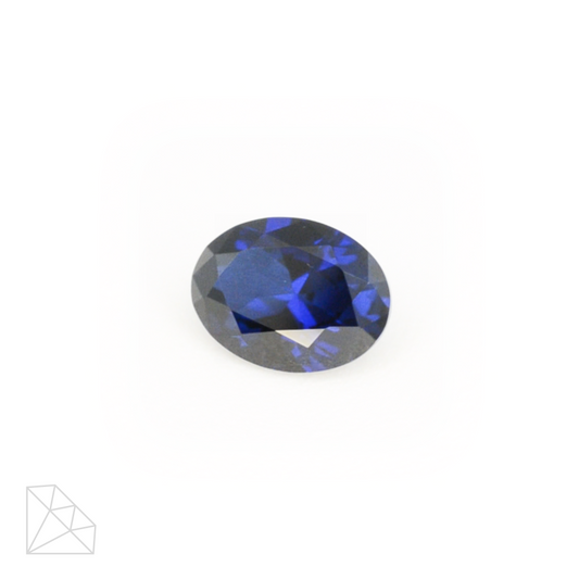 Lab Created Blue Sapphire (Dark) - Oval