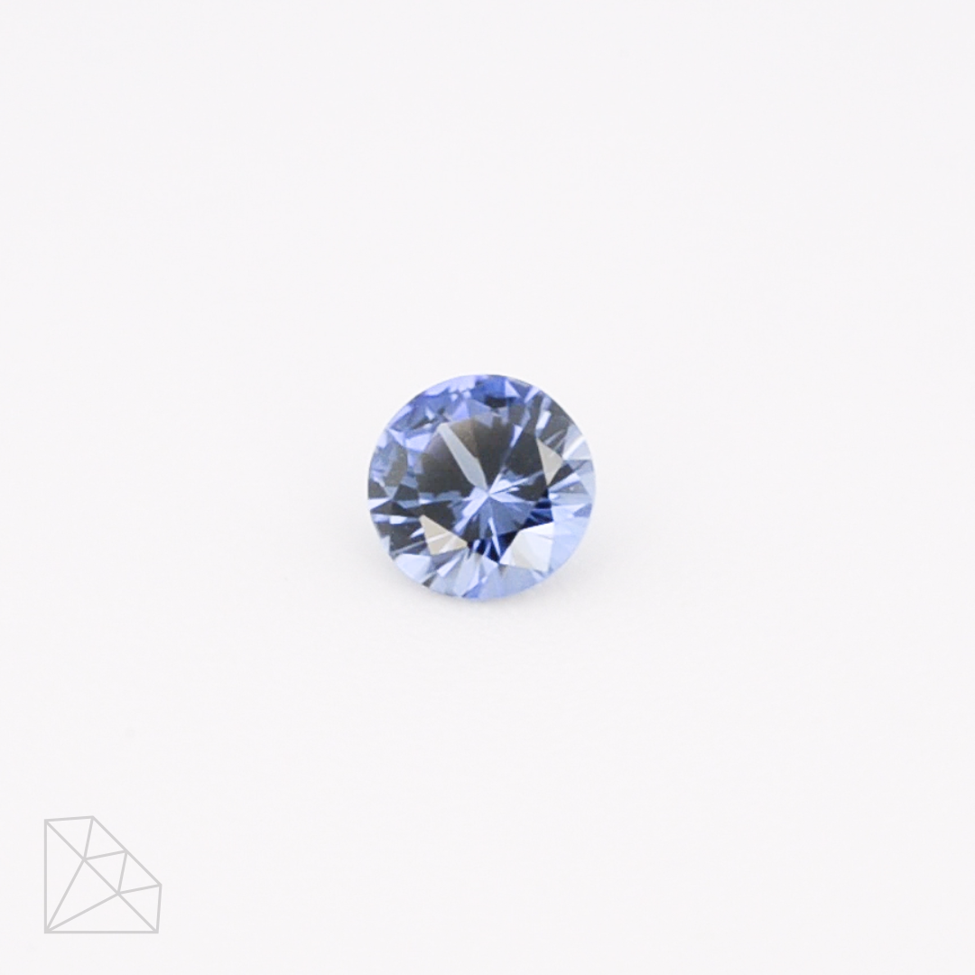 Lab Created Blue Sapphire (Light) - Round