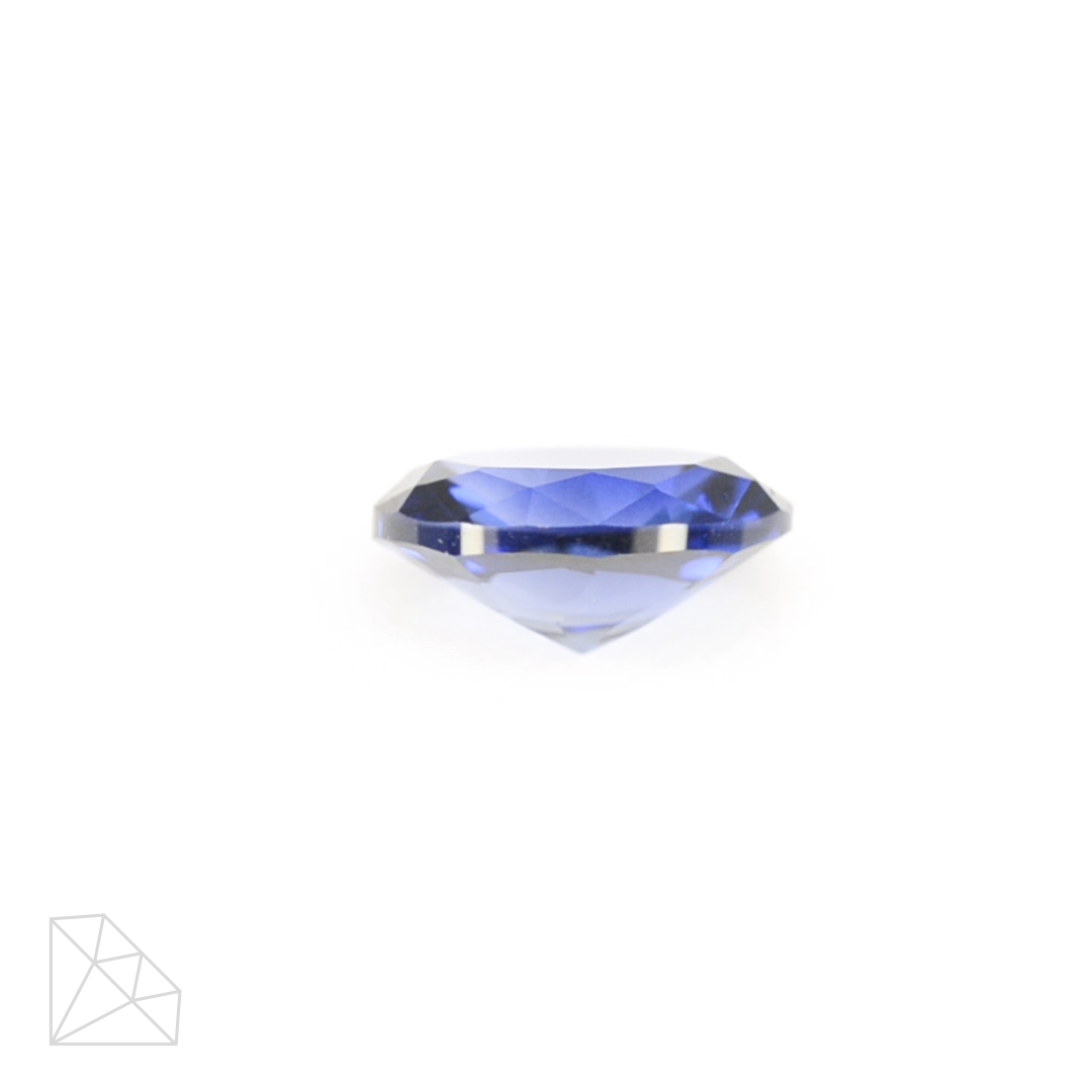 Lab Created Blue Sapphire (Light) – Oval