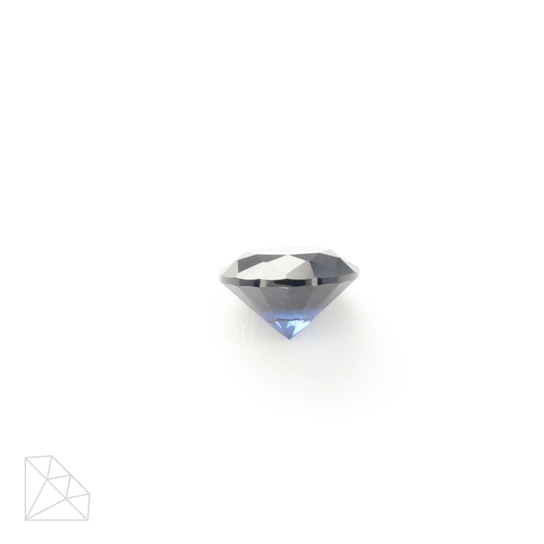 Lab Created Blue Sapphire (Dark) - Round