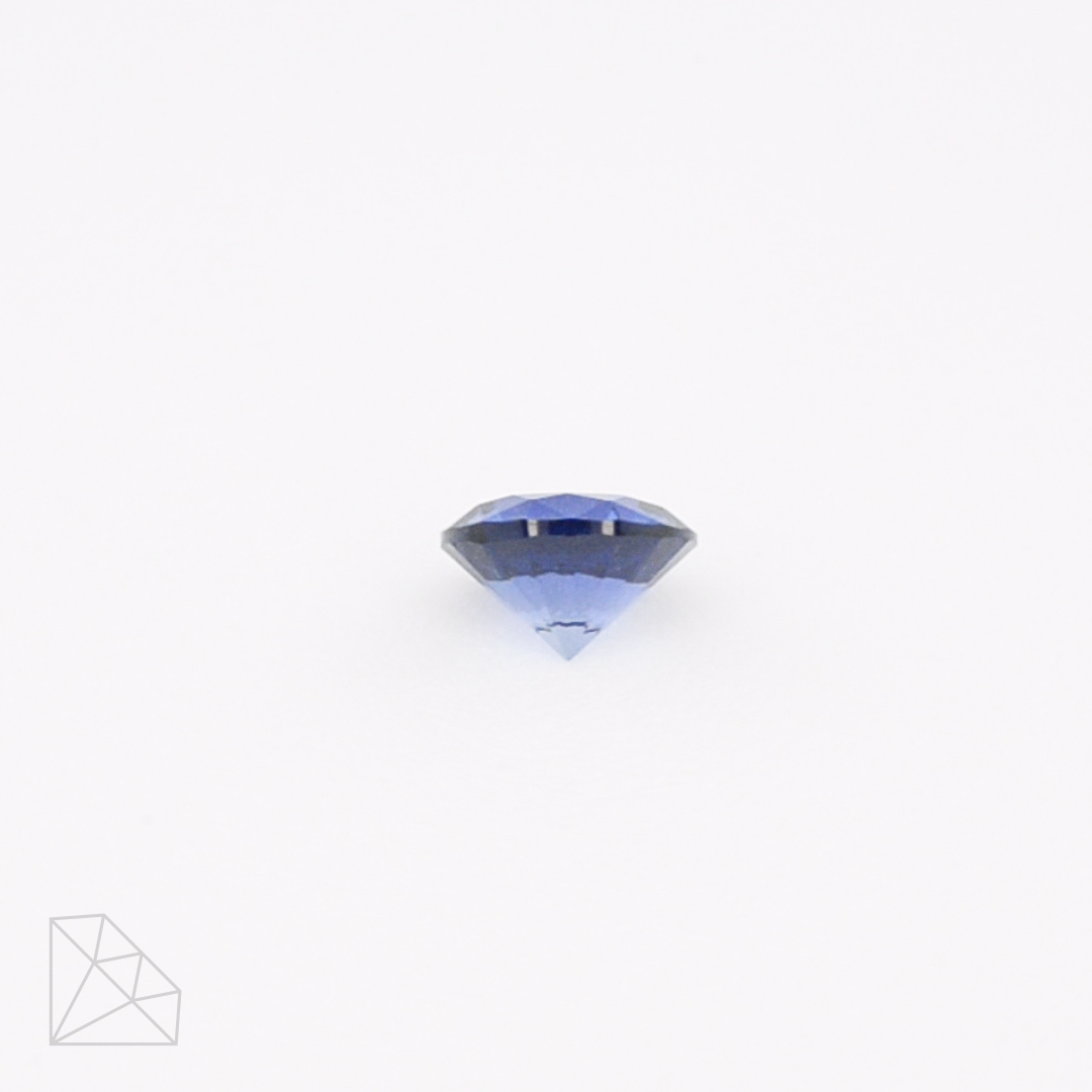 Lab Created Blue Sapphire (Light) - Round
