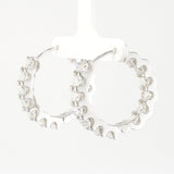 Inside–Outside Moissanite Hoop Earrings (2.6 CTW) • Sterling Silver