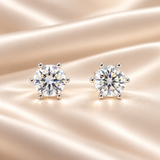 2 CTW Moissanite Stud Earrings