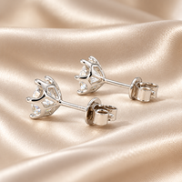 2 CTW Moissanite Stud Earrings