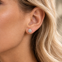 2 CTW Moissanite Stud Earrings