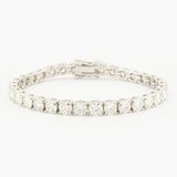Sterling Silver Moissanite Tennis Bracelet, 5mm