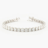 Sterling Silver Moissanite Tennis Bracelet, 5mm