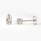 0.5ctw Lab Diamond Stud Earrings (0.25ct Each) • 14k White Gold