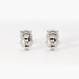 1ctw IGI Lab Diamond Stud Earrings (0.5ct Each) • 14k White Gold