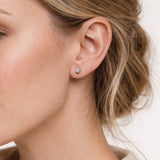 0.5ctw Lab Diamond Stud Earrings (0.25ct Each) • 14k White Gold