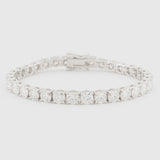 Sterling Silver Moissanite Tennis Bracelet, 5mm