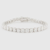 Sterling Silver Moissanite Tennis Bracelet, 5mm