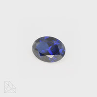 Lab Created Blue Sapphire (Dark) - Oval