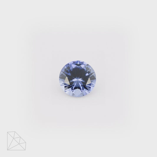 Lab Created Blue Sapphire (Light) - Round