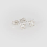 1 CTW Moissanite Stud Earrings