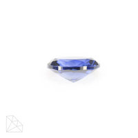 Lab Created Blue Sapphire (Light) – Oval